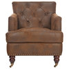 Safavieh Colin Tufted Club Chair, Brown Polyester