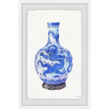 "Big Dragon Vase" Framed Painting Print, 20"x30"