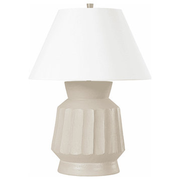 Selma One-Light Table Lamp in Ceramic Unglazed Gray