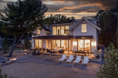 Example of a beach style exterior home design in Toronto