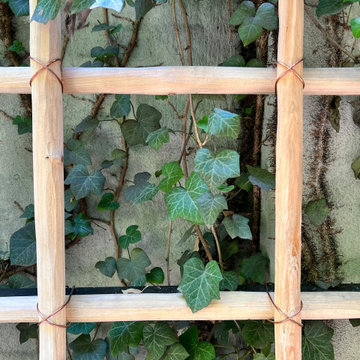 Aluminum and Bamboo Trellis
