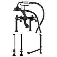 Complete Package for Deck Mount Claw Foot Tub 6" Deck Risers BRZ