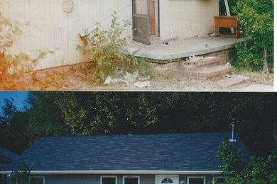 EXTERIOR SIDING, ROOFING AND WINDOWS BEFORE AND AFTER