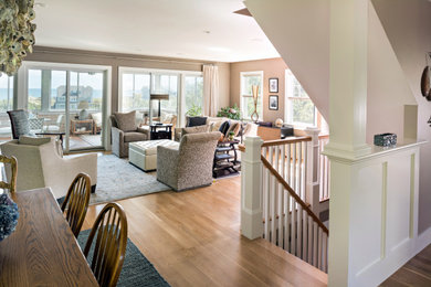 Inspiration for a coastal home design remodel in Boston