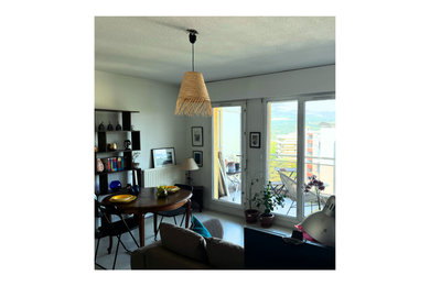 Idées déco pour un salon rétro.