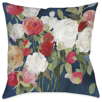 Moody Florals Indoor Pillow, 18"x18"