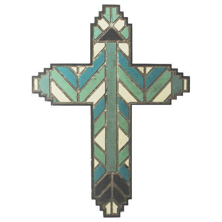 Wood Plank Motif Cross