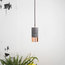 Dark Concrete and Polished Copper Pendant Lights, Set of 2