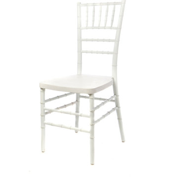 Max Resin Steel Core Chiavari Chair, White
