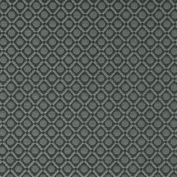 Black And Silver Polka Dot Diamond Contract Grade Upholstery Fabric By The Yard