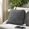 Pennie Knit Tassel Pillow - Black, Natural