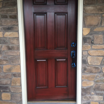 Red Door - Raw Umber Glaze Technique