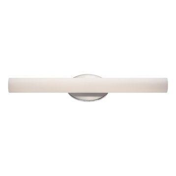 Modern Forms Loft LED Bath and Wall Light, Brushed Nickel, 24"