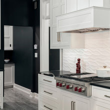 Black and white kitchen