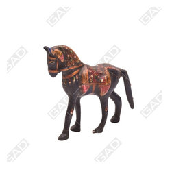 ANTIQUE GOLD RUSTIC HORSE - Decorative Objects And Figurines