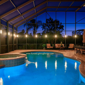 LED Lanai Lights and Pool Cage Lighting in Cape Coral Florida