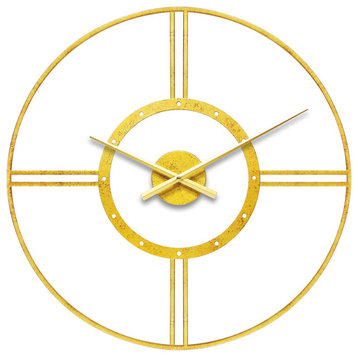 Astro Wall Clock, 24", Gold