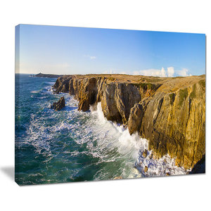 Cote Sauvage Bretagne France Large Seascape Art Wall Art Beach Style Prints And Posters By Design Art Usa