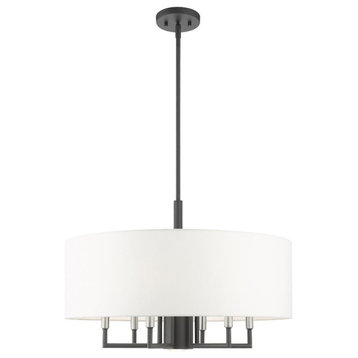 7 Light Pendant in Modern Style - 24 Inches wide by 18.5 Inches