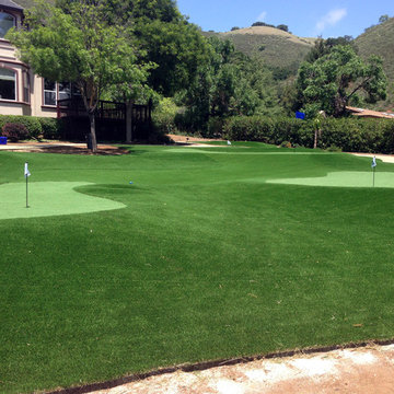 Artificial grass installation in Morgan Hill, CA.