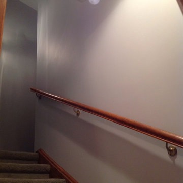High ceilings and wall repair after wallpaper removal