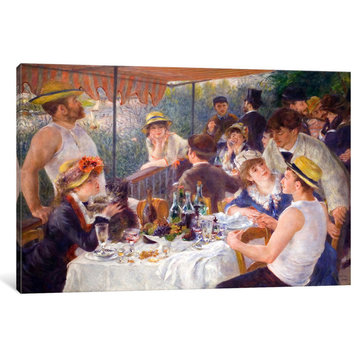 "The Luncheon of the Boating Party 1881" by Pierre-Auguste Renoir, 26x18x1.5"