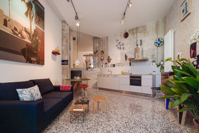 Esempio di piccoli case e interni minimalisti