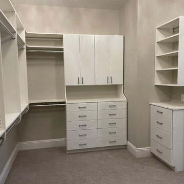 New Closet System in a Walk-in Master