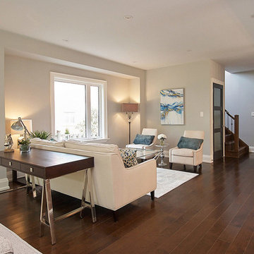 High-End Open Concept Interior Design: Living Room