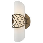Troy Lighting - Troy Lighting B5871 Hideaway - 11.5" 4.5W 1 LED Wall Mount - Shade Included: TRUE  Color TemHideaway 11.5" 4.5W  Champagne Leaf Frost *UL Approved: YES Energy Star Qualified: n/a ADA Certified: n/a  *Number of Lights: Lamp: 1-*Wattage:4.5w LED bulb(s) *Bulb Included:Yes *Bulb Type:LED *Finish Type:Champagne Leaf