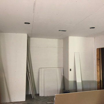 Basement remodel in process