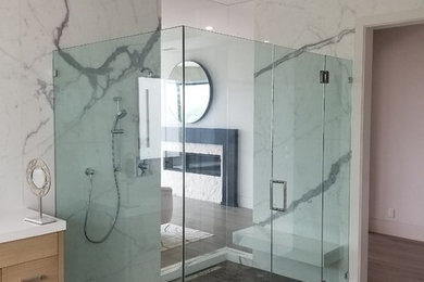 Bathroom - modern bathroom idea in Orange County