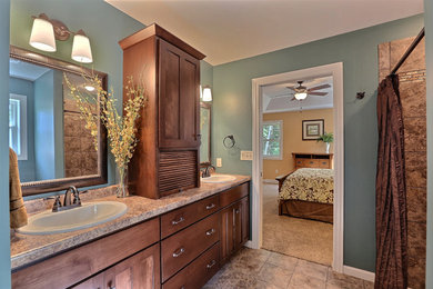 Example of a trendy bathroom design in Other