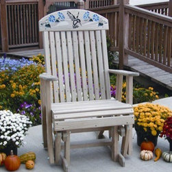 Hummingbird Treated Glider Chair - Outdoor Gliders
