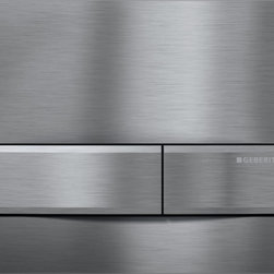Geberit Brushed Chrome Steel Sigma50 Flush Plate - Bathroom Fixtures