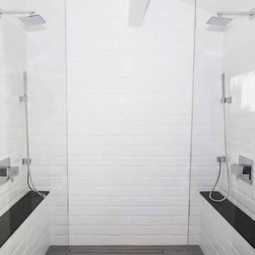 Modern new Masterbath construction in Glendora