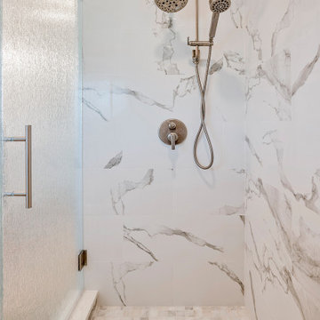 Luxury Marble Shower with Rainfall Head