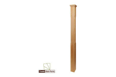 Stair Parts - Stop Chamfered Solid Newel Stair Post