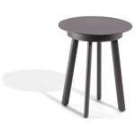 Oxford Garden - Eiland End Table, Carbon - With a subtle, sophisticated look, the End Table is perfect for smaller outdoor spaces. This table is fabricated using lightweight, low-maintenance, durable powder-coated aluminum. Incredibly versatile, the Eiland End Table pairs beautifully with any outdoor seating configuration.