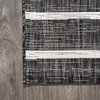 Colonia Berber Stripe Indoor/Outdoor Rug, Black/Ivory, 8'x10'