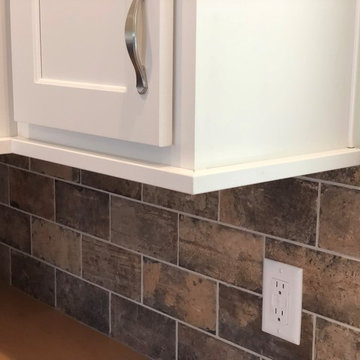 New Construction Milan, IL Koch Express Painted White Formica Amber Maple