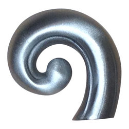 Dartefax - Spiral Arc Knob, Oil Rub Bronze - Cabinet And Drawer Knobs