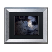 Jason Shaffer 'Supermoon ' Matted Framed Art, Silver Frame, Black Mat, 14x11