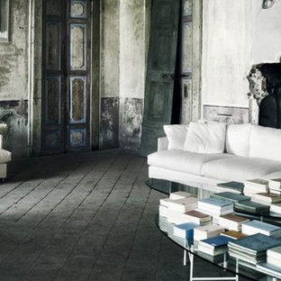 Trendy home theater photo in Marseille