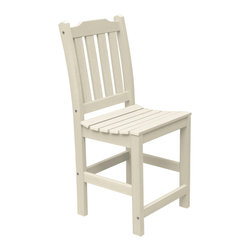 Highwood USA - Lehigh Counter-Height Side Chair, Whitewash - Outdoor Bar Stools And Counter Stools
