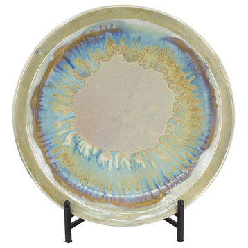 Remy Decorative Plate, Blue/Beige