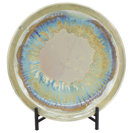 Remy Decorative Plate, Blue/Beige