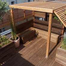 Contemporary Terrace, Deck, Fasade & Pagola