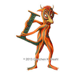 ART: Guardian Monster POSTER: Lorcan Blitherish is his name. - Wall Letters