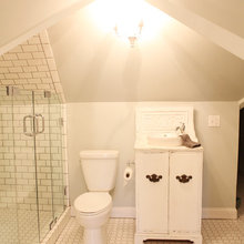upstairs bathroom- truss bathroom